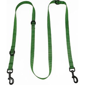 Multifunctional Hands Free Dog Leash,6.5ft Nylon Adjustable Dog Training Leash Crossbody Dog Leash for Small/Medium/Walking Running Hiking Dog Leash (Pink)