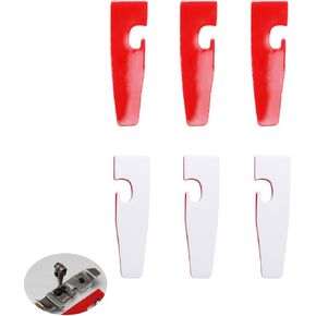6 حزمة Serger Presser Foot Foot Tapeer أسفل الحامي اللزجة لوحة واقية لأخ Serger Machine 4 آلات Overlock