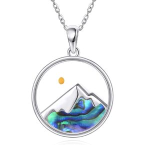POPLYKE Mountain Necklace Mountain Necklace for Women Christian