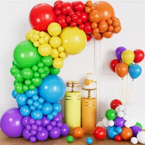 Rainbow Balloons Arch Kit 137 Pcs Rainbow Balloons Garland For Kids Party Decoration Birthday Supplies Colorful