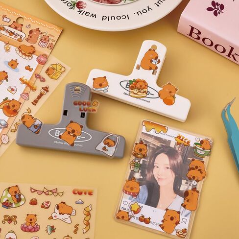 30 Sheets Cute Capybara Stickers for Kids Girls Kawaii Panda Stickers Waterproof Cartoon Animal Stickers DIY Decorative Adhesive Sticker for Phone Case Stationery Party Gifts (Capybara) in Saudi Arabia
