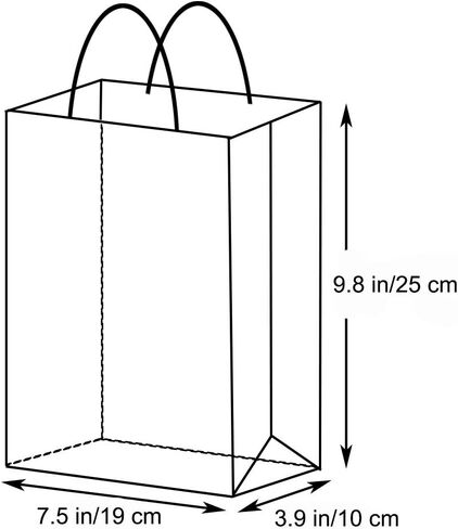 AZOWA Gift Bags Small Kraft Paper Bags with Handles (5 x 3.1 x 8.2 in, Green, 12 Pcs) in Kuwait