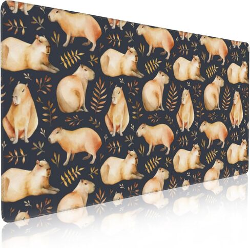 Large Mouse Pad Blue Daisies Mouse Mat for Home and Office Butterflies Large Gaming Mouse Pad for Laptop Keyboard Mat with Non-Slip Rubber Base,Stitched Edges (31.5"x15.7") in Saudi Arabia