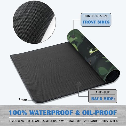 المكتب حصيرة القهوة رسومات الشعار المبتكرة لوحة فأر كبيرة لمكتب لوحة الماوس القاعدة غير المنقولة مع حواف مخيط ، حصيرة الماوس لوحة المفاتيح للكمبيوتر ، العمل ، الألعاب ، ديكور المكتب 31.5x15.7 في in Kuwait