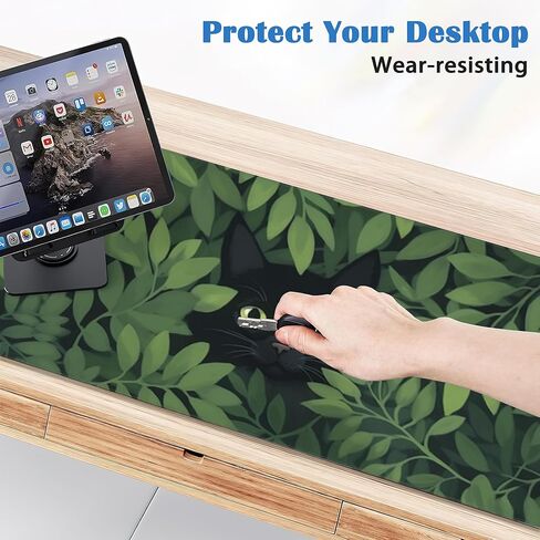 المكتب حصيرة القهوة رسومات الشعار المبتكرة لوحة فأر كبيرة لمكتب لوحة الماوس القاعدة غير المنقولة مع حواف مخيط ، حصيرة الماوس لوحة المفاتيح للكمبيوتر ، العمل ، الألعاب ، ديكور المكتب 31.5x15.7 في in Kuwait