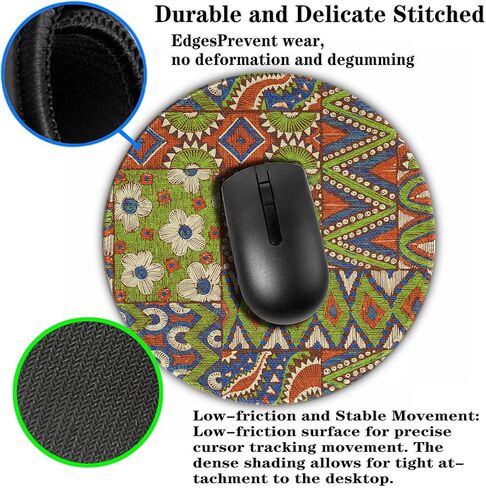 Round Mouse Pad, Music Note Mousepad, Non-Slip Rubber Base Mouse Pads, for Desktop Notebook Mouse Mat 7.87 inches (20cm), Item-019 in Saudi Arabia