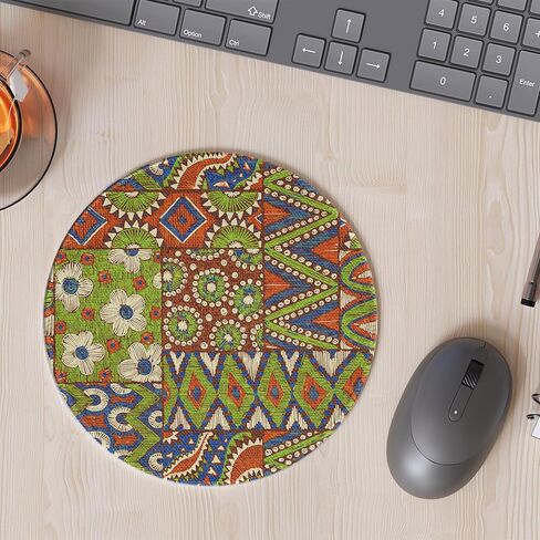 Round Mouse Pad, Music Note Mousepad, Non-Slip Rubber Base Mouse Pads, for Desktop Notebook Mouse Mat 7.87 inches (20cm), Item-019 in Saudi Arabia