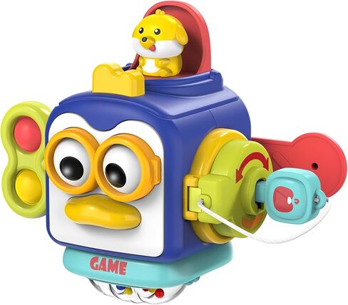 Montessori Toys for 1 Year Old, Sensory Toys for Toddlers 1-3, Activity Busy Cube Travel Toys, 1 Year Old Boy Girl Toys First Birthday Gift, Toddler Learning Toys Baby Toy 12-18 Months 1 2 3 Year Old in Saudi Arabia