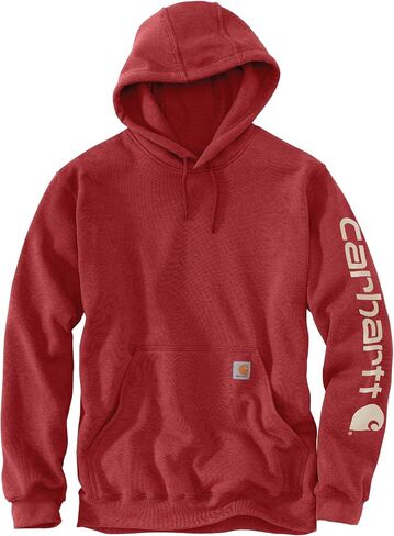 سويت شيرت Carhartt للرجال K288 فضفاض متوسط ​​الوزن بأكمام تحمل شعار - 2X-Large طويل - Holly Green Heather in Kuwait