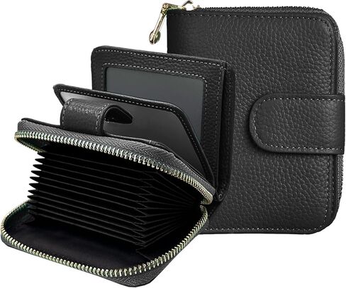 Beurlike Women's RFID Credit Card Holder Organizer Case Leather Security Wallet in Kuwait