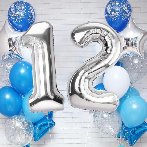 Number 1 Balloons 40 Inch Large Helium Foil Mylar Balloons For Birthdays Party Decorations/Wedding/Anniversary/Graduations/Baby Shower (Silver) in Kuwait