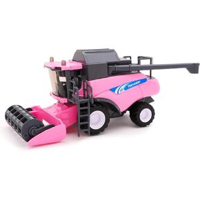 Toyland® 1:32 Scale Friction Powered Pink Combine Harvester - Farm Toys - 25cm x 11cm (10" x 4.4")