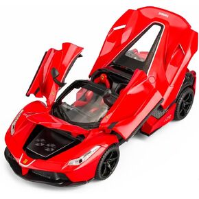 Toy Cars Model Ferrari Roadster 1/24 LaFerrari Die-cast Vehicles with Sound and Light