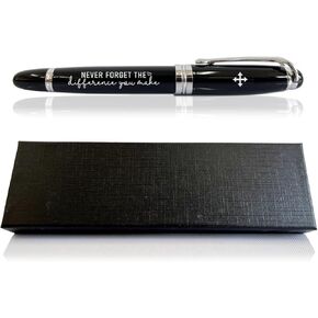 Inspirational Gifts Pen, Thank You Gift, Never Forget the Difference You Make, Motivational Pens, Engraving Pen Gift, Leaving Gift, Coworker Gift, Retirement Gifts for Women Men Coworker Boss Friend