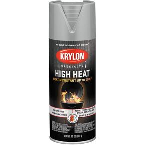 Krylon K01407000 Aluminum BBQ, Stove and Propane Paint - 12 oz. Aerosol