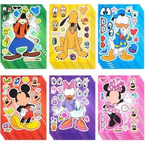 Animal Make-a-face Sticker, DIY Stickers for Party Decoration, Make Your Own Stickers, Party Supplies, Laptop Luggage Notebook, Birthday Gift (24PCS)