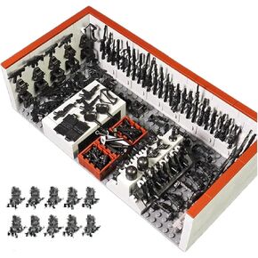 Military Base Building Blocks Set, Army Weapons Pack with 520 Pcs Including 10 Soldier Figures