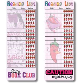 Romance Reading List Bookmarks. Book Tracker Bookmarks. Set of 10 Double Sided Spicy Romance Bookmarks. Fun Stocking Stuffer for Romance Lovers.