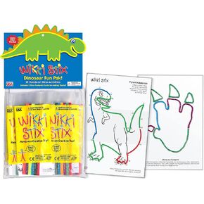 ويكي Stix Party Dinosaur Party Favors ، 13 Favors for Goodie ، بالإضافة إلى أوراق آفاق الديناصورات للألعاب والزخارف الإضافية ، تتراوح أعمارهم بين 3 وما فوق.