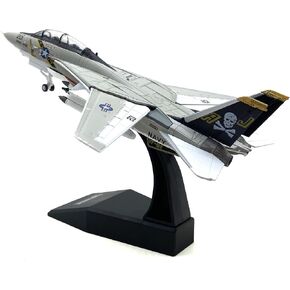 1/100 US F14A Tomcat Model Fighter Jet Model Attack Plane Diecast Military Model Airplane Model Plane （Foldable Wings）