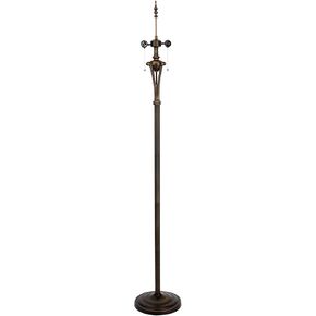 Floor Lamp Base Replaced Only 70 Inches High and Suitable for 16-24 Inch Tiffany Style Lampshades, with a Dark Bronze Surface