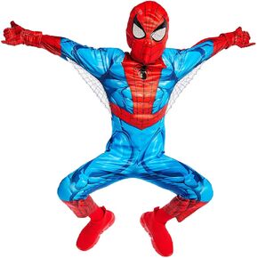 Disney Store Official Boys Dress Up Costumes for Play (Spider-Man) - Premium Costumes for Kids, Cosplay for Children - Size 7/8