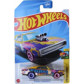 Matchbox Hot Wheels '70 Dodge Charger R/T ، HW Art Cars 4/10 [أصفر] 108/250
