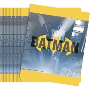 Batman Multicolor Loot Bags (Pack of 8) - Ultimate Superhero Accessory for Birthdays & Celebrations