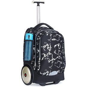 UNIKER Rolling Laptop Bag for 14 Inch Laptop,Roller Bag,Backpack with Wheels,20 Inch Wheeled Computer Bag (Blue)