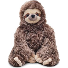 Bearington Speedy Plush Three Toed Sloth Stuffed Animal, 12 inches