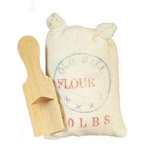 Melody Jane Dollhouse Flour Sack & Scoop Old Fashioned Kitchen Store Shop Accessory