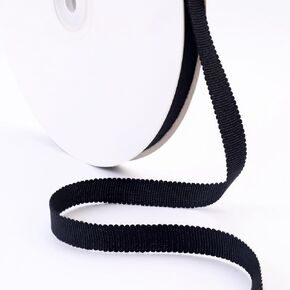 Black Petersham Ribbon 3/8 بوصة 50 ياردة شريط عتي