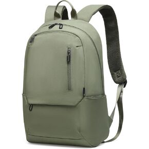 Laptop Backpack​ 20L Water-Resistant, Work Backpack TSA-Approved Carry-On, Computer Backpack Lightweight Nylon w/Luggage Strap for Business Travel Trips, Black