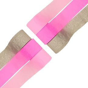 6 Roll Crepe Paper Streamers, 492ft Blue Crepe Paper Bulk for Birthday Party, Colored Craft Crepe Paper for Flowers Making, Bridal Shower, Wedding Decorations (1.8Inch x 82ft/Roll)