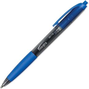 Integra Ballpoint Pen, Retractable, Non-refillable, Med. Pt., Blue Barrel/Ink (ITA36176) Category: Ballpoint Retractable Pens (12 Pack)