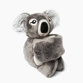 Hug Babies Cute Mini Plush Stuffed Animal Bracelet for Kids | Soft & Cuddly Portable Comfort Adorable On-The-Go Companion for Travel School & Adventures Ages 2+ (Charlie The Puppy)