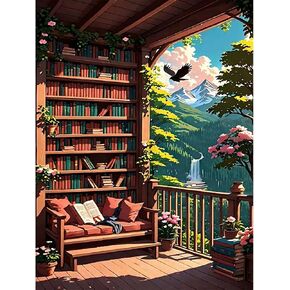 LWZAYS Horse Paint by Number Kit for Adults Beginner, Horses Adult Paint by Number Kits, Animals Acrylic Painting by Number Kit on Canvas for Gift Decor - 12x16 Inch