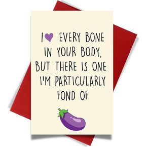 Cheerin Valentines Day Cards for Him and Her - Funny Hilarious Greeting Card with Envelope - Anniversary Present for Husband Wife Girlfriend Boyfriend