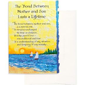 Blue Mountain Arts Greeting Card “The Bond Between Mother and Son Lasts a Lifetime" Is the Perfect Birthday, Graduation, Mother’s Day, or “Just Because" Card for a Mom or a Son (CBM404)