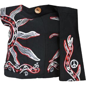 حقيبة ماندالا كرافتس هيبي - حقيبة بوهو - محفظة هوبو هيبي - حقيبة كروس هيبي بتصميم إندي - حقيبة كتف بوهيمية in Kuwait