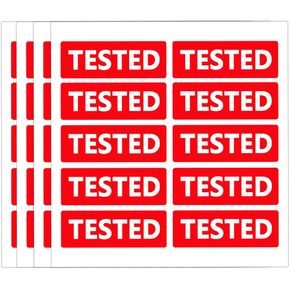 Top Label Inventory Control Stickers, 2x1 Inch, 500 Pcs