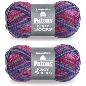 Patons Kroy Socks Yarn, 2-Pack, Purple Haze