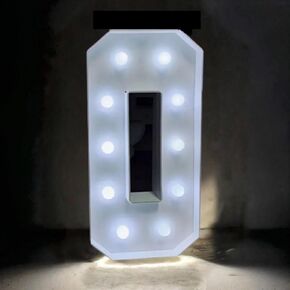 3FT/36 Inch Marquee Light up Numbers with White Lights,White Marquee Number 0-9 for Birthday Party Large Mosaic Frame Letter Cardboard Pre-Cut Foam Board Sign Diy Decorations Anniversary(1)
