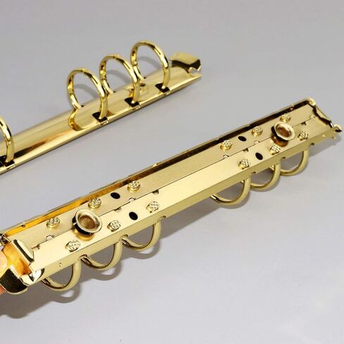 Gold A6 0.8" Diameter Metal Round 6 Rings Binder Mechanism Replacement Kit, 2 Packs Comb Binding Spines for 6-Holes Binder Notebook Journal, Planner Desk Accessories (Gold, A6 21mm) in Saudi Arabia