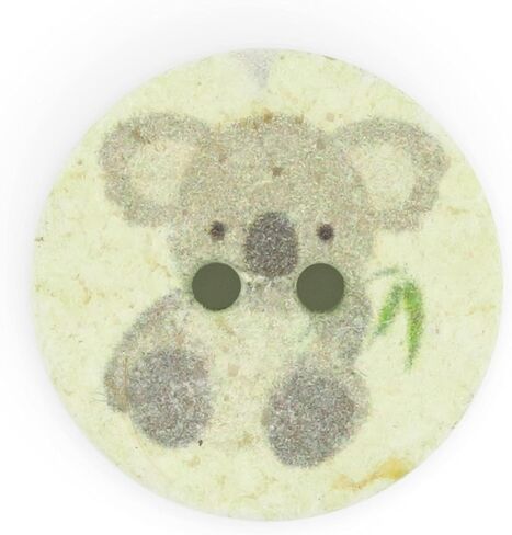 Dritz Koala ، أخضر فاتح ، 9 أزرار قطنية معاد تدويرها ، 18 ملم (11/16 ") ، 9 العد in Kuwait