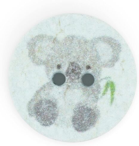 Dritz Koala ، أخضر فاتح ، 9 أزرار قطنية معاد تدويرها ، 18 ملم (11/16 ") ، 9 العد in Kuwait
