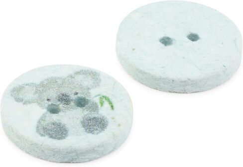 Dritz Koala ، أخضر فاتح ، 9 أزرار قطنية معاد تدويرها ، 18 ملم (11/16 ") ، 9 العد in Kuwait