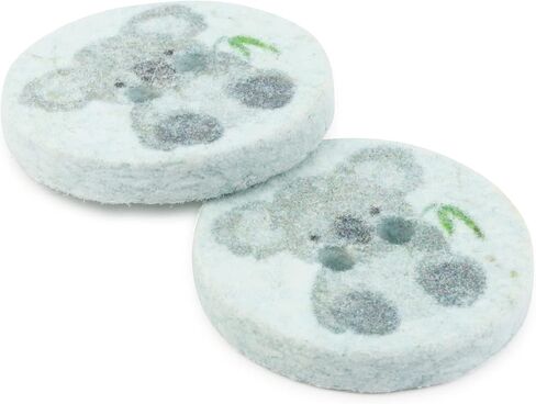 Dritz Koala ، أخضر فاتح ، 9 أزرار قطنية معاد تدويرها ، 18 ملم (11/16 ") ، 9 العد in Kuwait