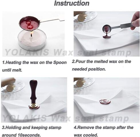 Yolakis Happy Easter Bunny Wax Seal Seal و Cross Wax Seal Seal Stamp Retro Wood Sealing Stamp لأظرف الزفاف الديكور الدعوة (النوع 2) in Saudi Arabia