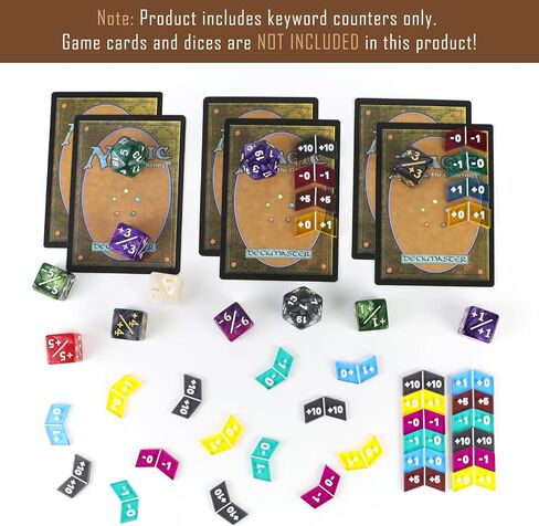 60Pcs MTG Counters/Keyword Counters for Magic The Gathering, Colorful Coded MTG Tokens, Improved Gameplay with This Great Magic The Gathering Gift/MTG Gift in Kuwait